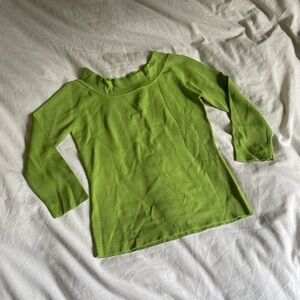 Vintage 90s Brat Lime Green Blouse